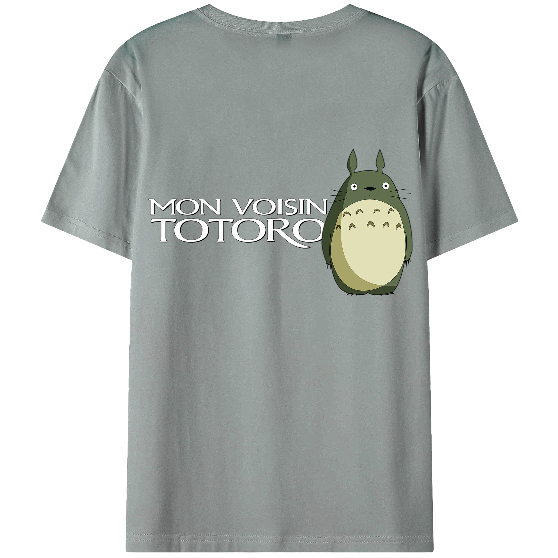 （画像用） となりのトトロ 草壁メイ 草壁サツキ My Neighbor Totoro Satsuki Kusakabe Mei Kusakabe 綿100％ メンズ半袖Tシャツ（バックプリント） 通気性